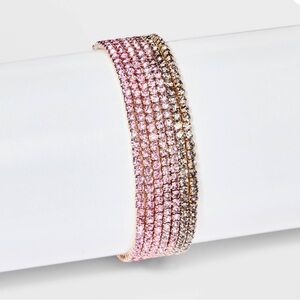 ⭐️ A New Day Pink Multi-Strand Cup Chain Bracelet